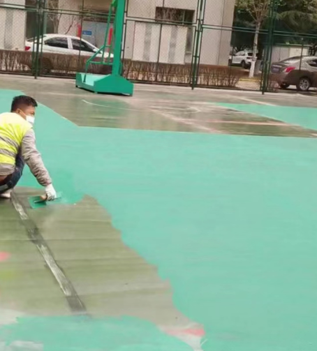 武隆球场地面翻新